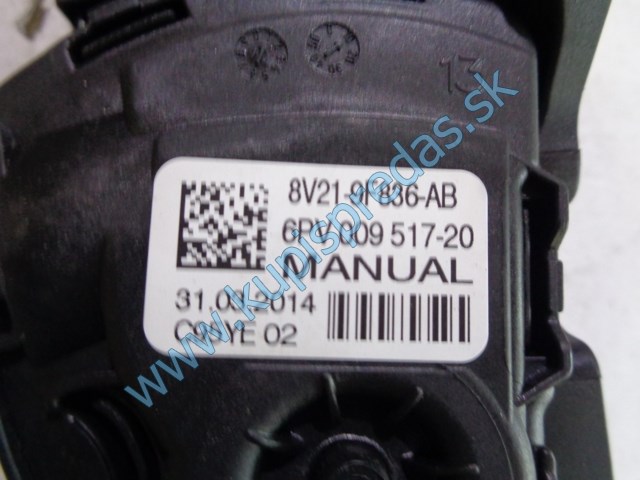 elektronický plynový pedál na ford fiestu mk7, 8V21-9F836-AB