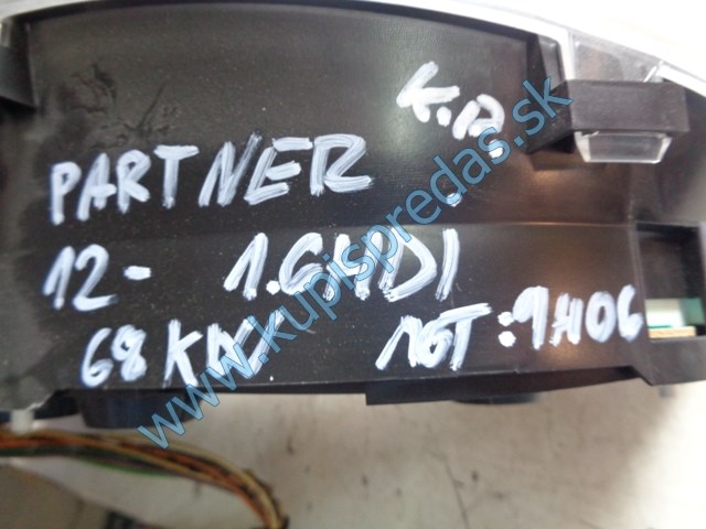 tachometer na peugeot partner III, 9801641380