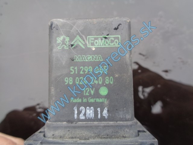 relé žhavenia na peugeot partner III, 9802424080