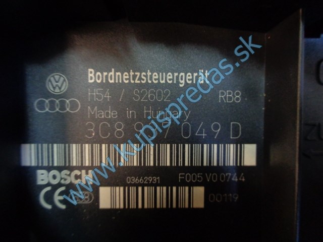 modul komfortu na vw volkswagen touran, 3C8937049D