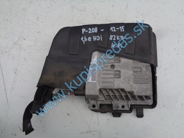 riadiaca jednotka motora na peugeot 208 1,6hdi, 9666681180, 