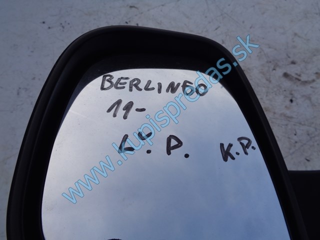 ľavé spätné zrkadlo na citroen berlingo III, 3+4 piny