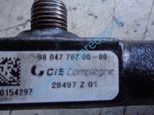 vstrekovacia rampa na citroen berlingo III, 9804776780