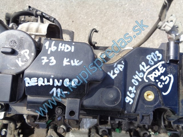 motor na citroen berlingo III 1,6hdi 73kw, BH02, DV6FD