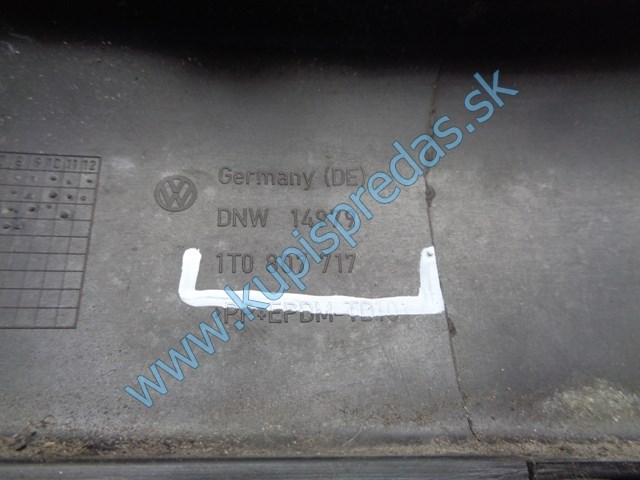 ľavá predná lišta nárazníka na vw volkswagen touran , 1T0807717