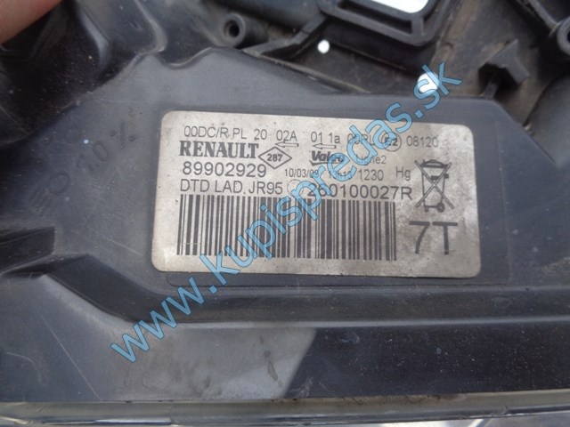 pravý predný xenón na renault scénic III, 89902929