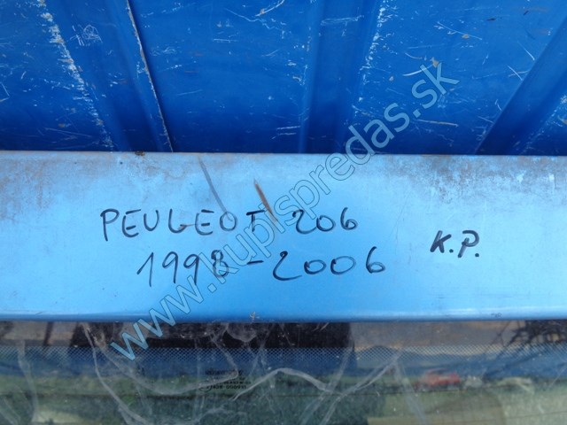 piate dvere na peugeot 206 HB, zadná kapota, 