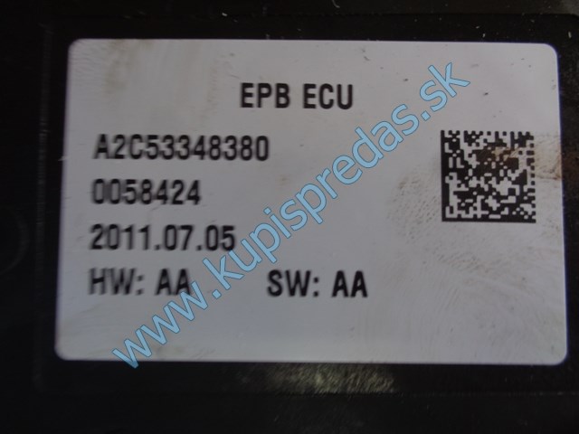 elektrická ručná brzda na citroen c4, B7, 9672984680