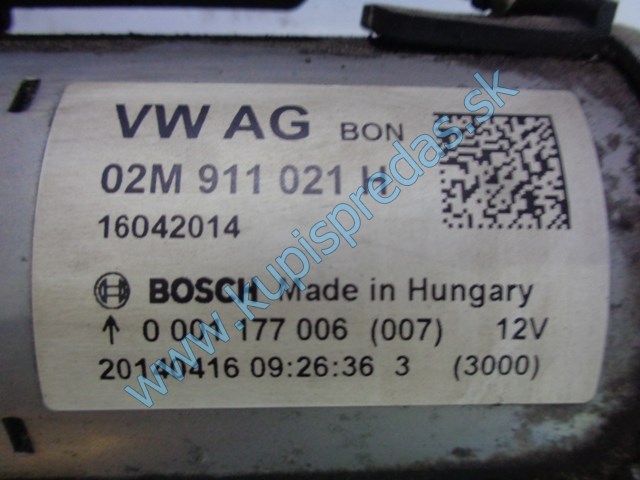 štartér na seat mi 1,0, 02M911021H