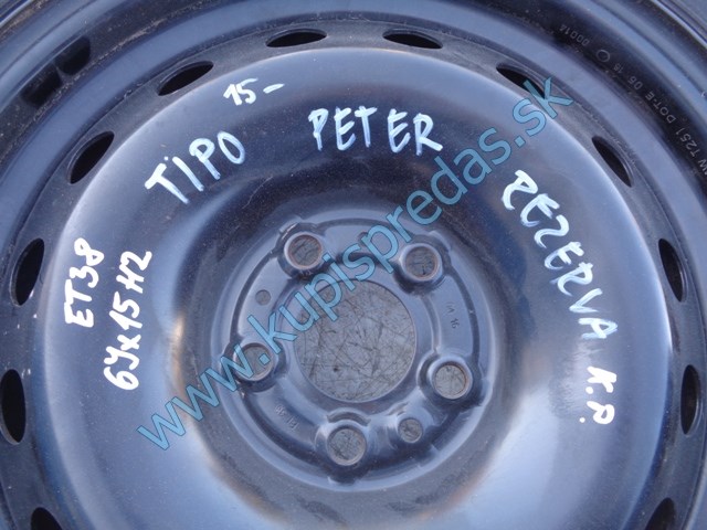 rezerva na fiat tipo II, 6Jx15 H2, 195/65 R15