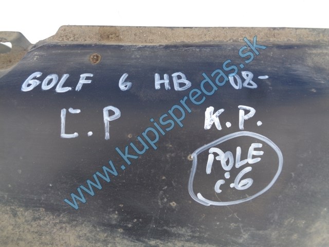 ľavý predný podblatník na vw volkswagen golf VI, 5K0805977