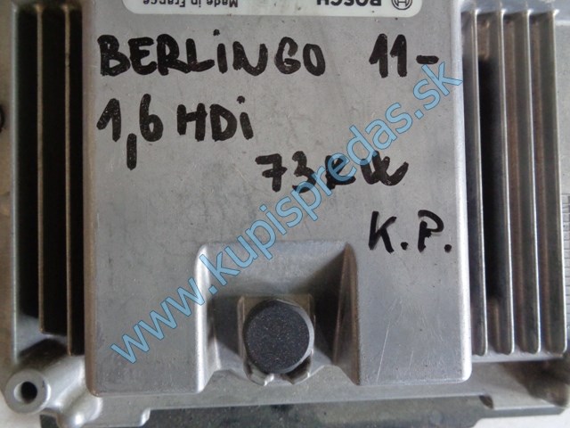 riadiaca jednotka motora na citroen berlingo III, 9806460480