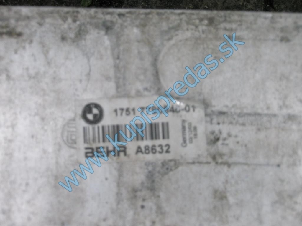 Intercooler - chladič vzduchu BMW 7 E65 3.0D M57N