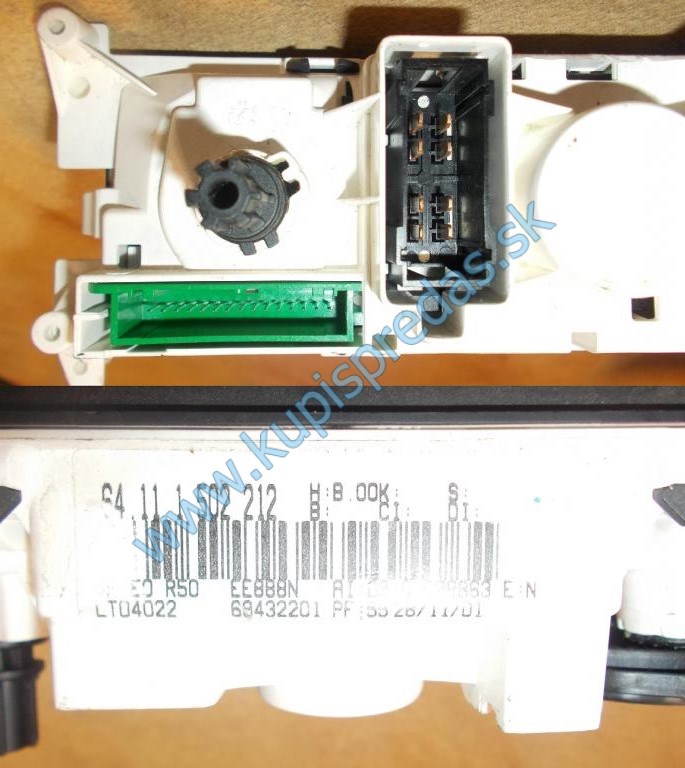 Ovládací panel kúrenia MINI COOPER ONE R50 R52 R53