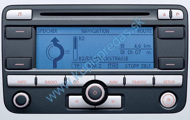 Navigácia GPS-radio RNS 300 MP3 VW PASSAT B6 / GOLF V VI