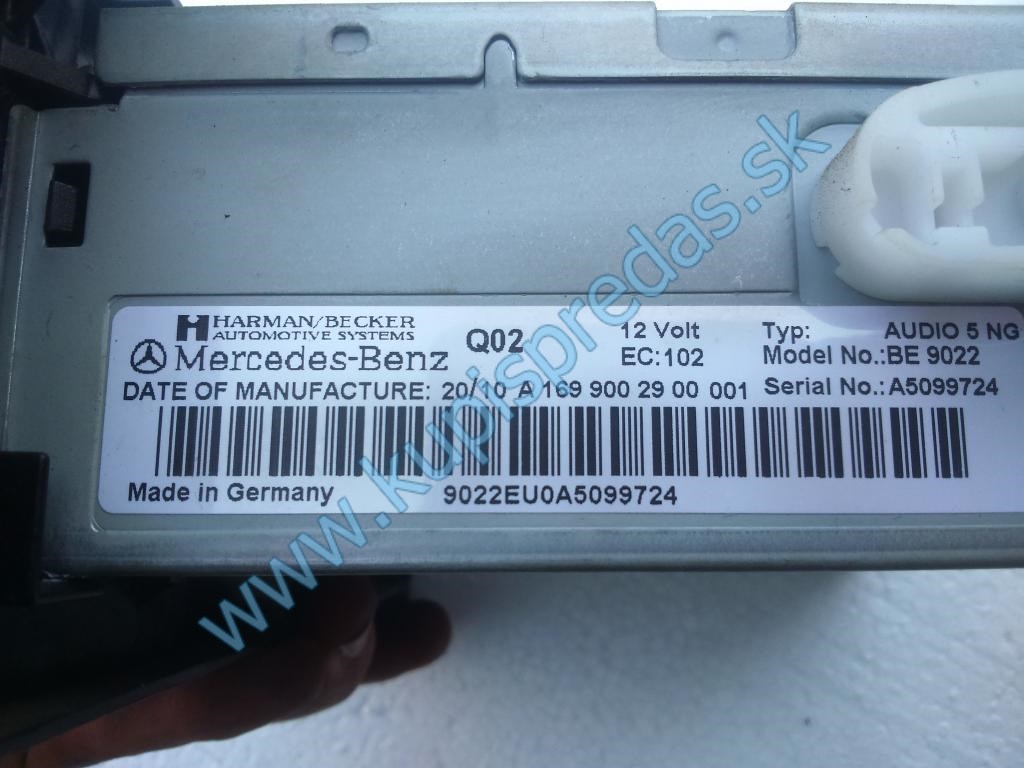 Rádio MERCEDES A W169