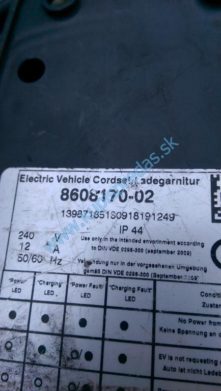 Nabíjaci sieťový kábel akumulátorov BMW i3 / BMW i8