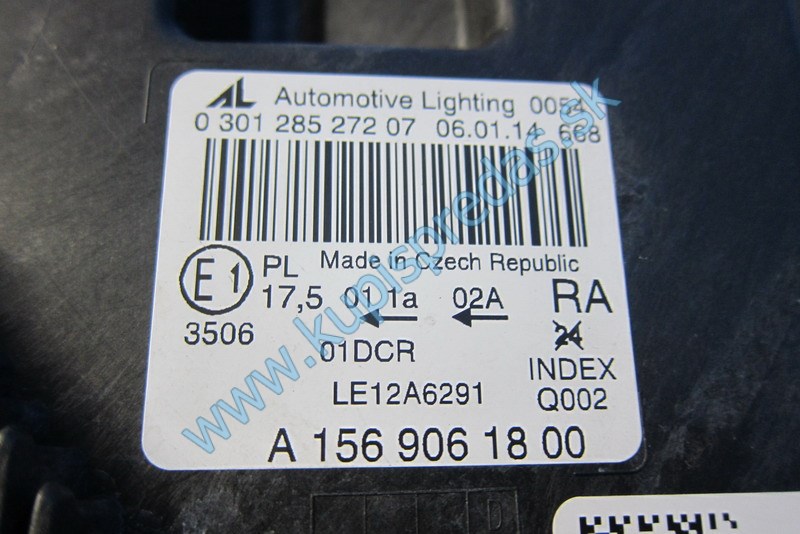 Predné pravé LED BI-XENON svetlo MERCEDES GLA W156