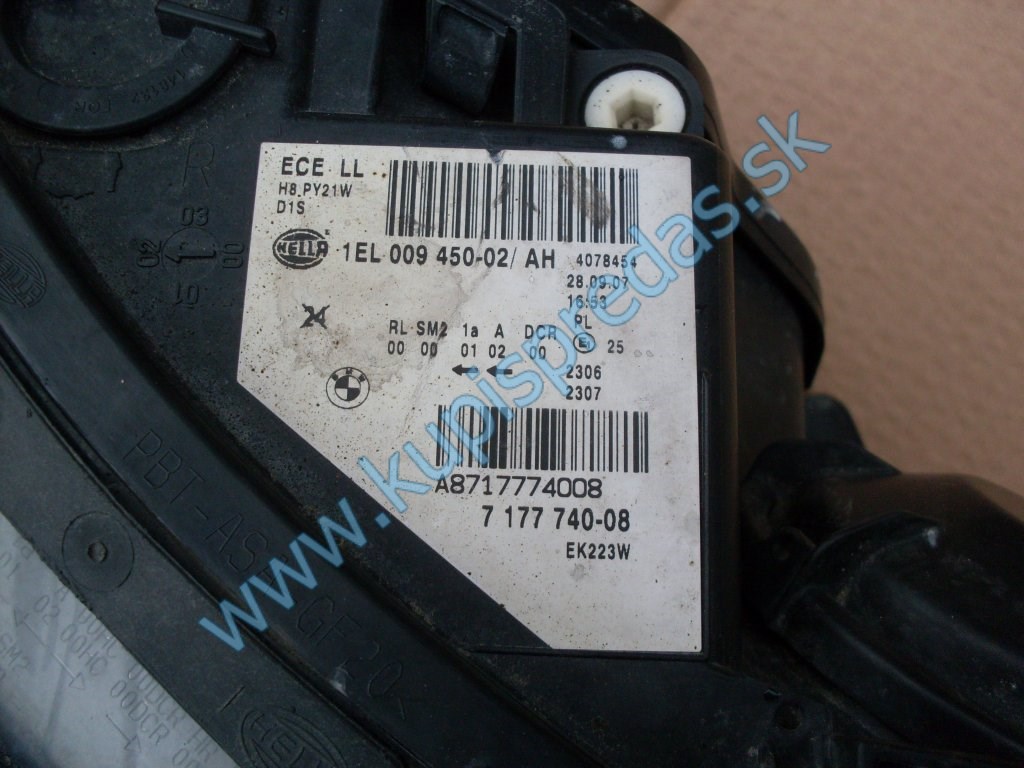Predné pravé Xenon svetlo BMW 5 E60 E61 LCI