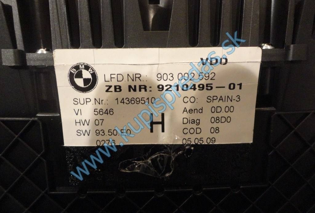Prístrojový panel BMW Z4 E89 Benzin