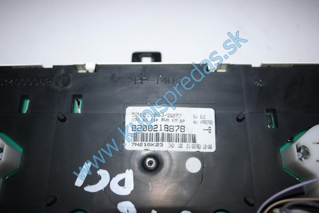 Prístrojový panel RENAULT LAGUNA 2 DCI  