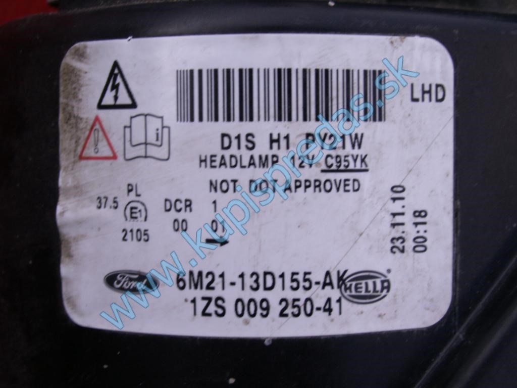Predné ľavé Xenon svetlo  FORD S-MAX / GALAXY