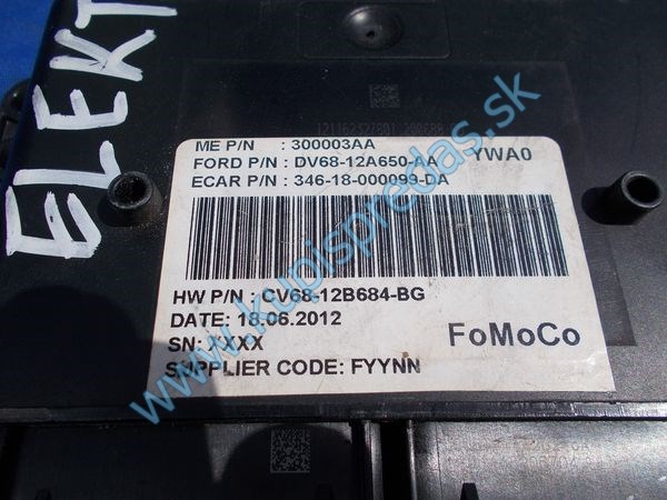 ECU riadiaca jednotka motora FORD FOCUS Mk3 ELECTRIC