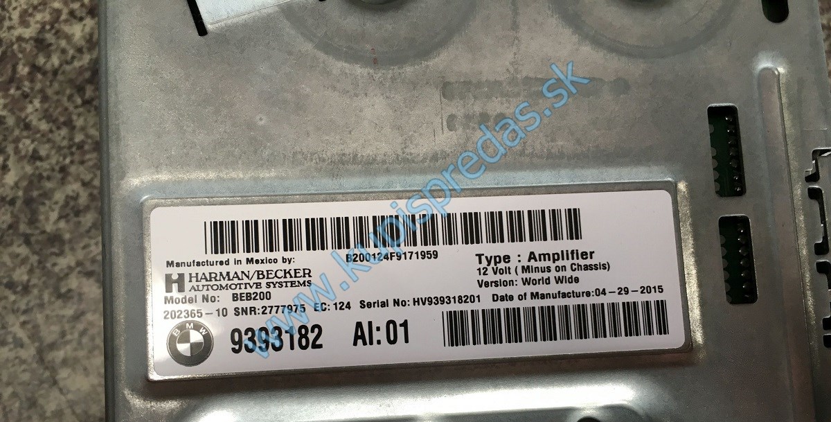 Kompletná reproduktorová zostava Harman Kardon BMW X3 F25 X4 F26  
